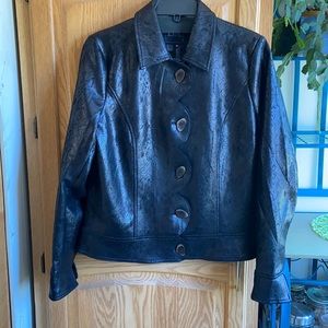 FDJ Super Stylish Faux Leather Jacket M